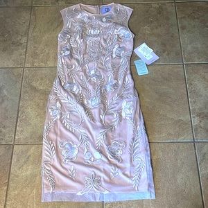 JS Collection dusty rose cocktail dress, size 6 NWT